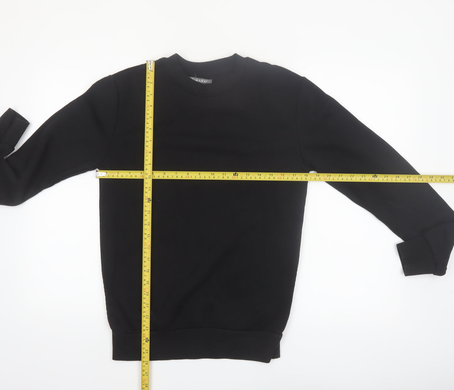 Primark Men's Black XS Pullover Crew Neck Sweatshirt