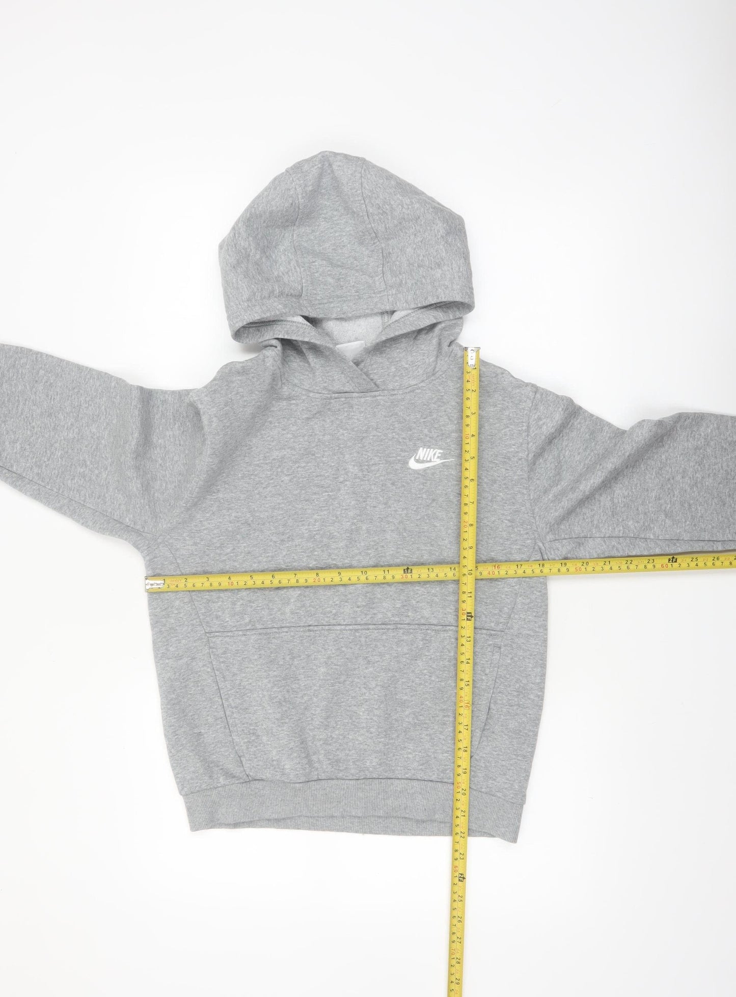 Nike Boys Grey Pullover Hoodie Size L 147-158cm Cotton Blend