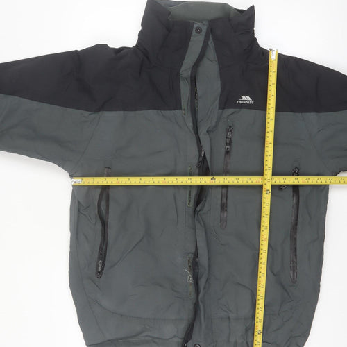 Trespass Men’s Grey Waterproof Breathable Mid-Length Jacket M
