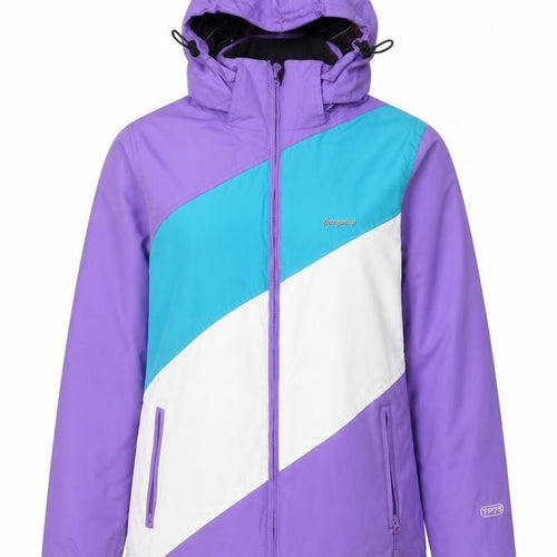 Trespass Womens Purple Ski Jacket L Waterproof Hooded Winter Coat