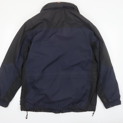 Regatta Mens Blue L Waterproof Hooded Parka Jacket Lined Outdoor Coat Size L 42in