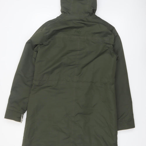 Regatta Women's Green Hooded Parka Coat Size 14 Lined Winter Jacket