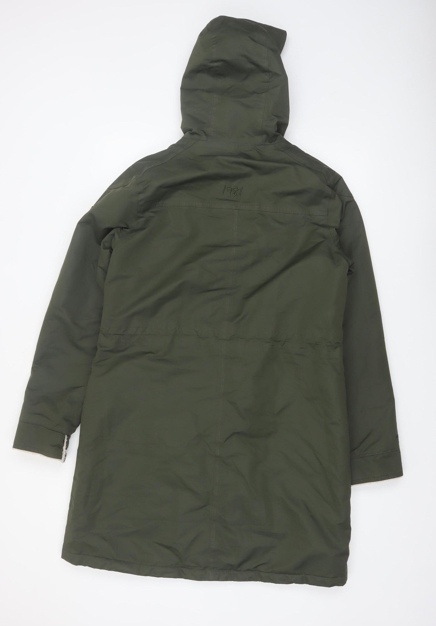 Regatta Women's Green Hooded Parka Coat Size 14 Lined Winter Jacket