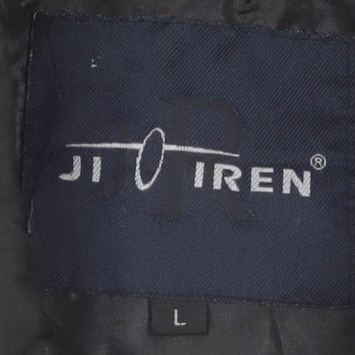 J.J. Riren Women's Black Quilted Sleeveless Waistcoat L