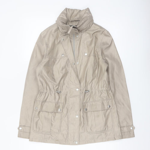 Marks and Spencer Women Beige Size 8 Lightweight Parka Jacket