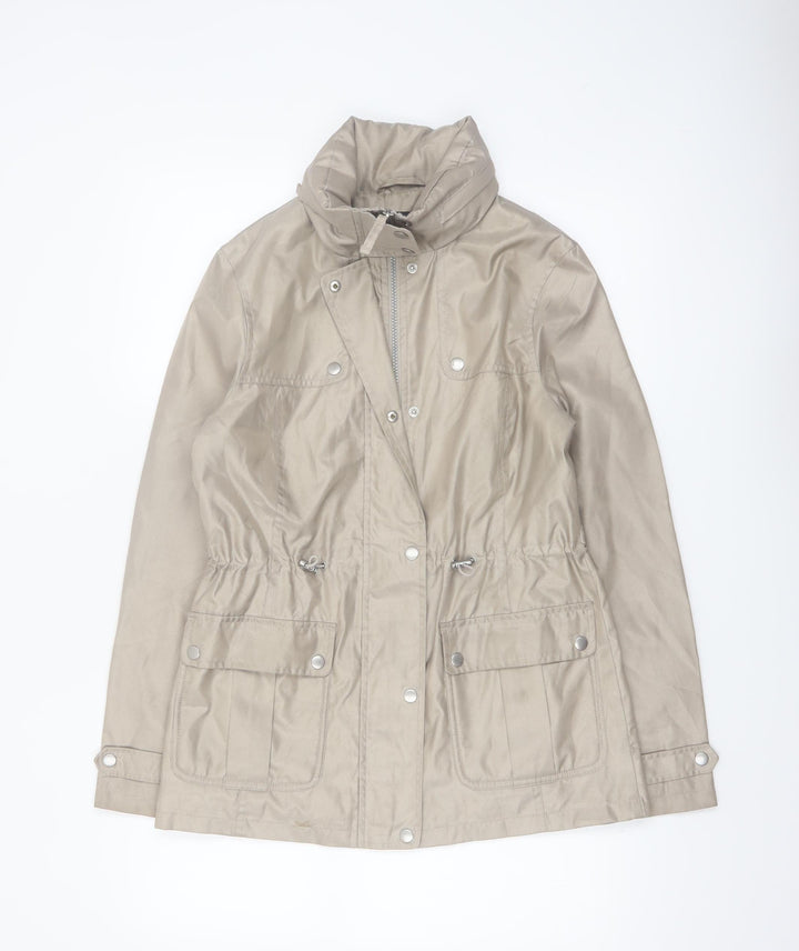 Marks and Spencer Women Beige Size 8 Lightweight Parka Jacket