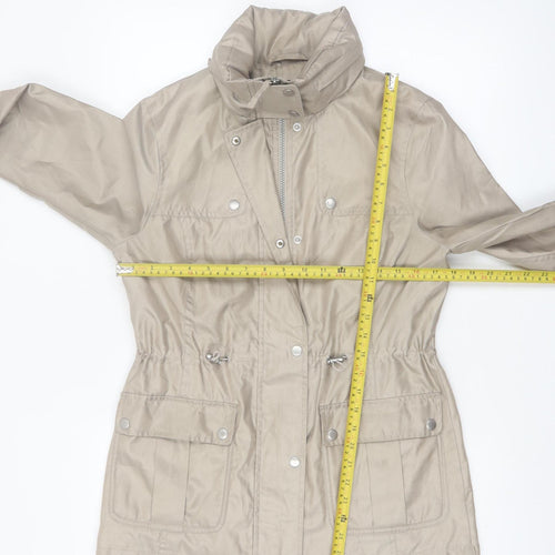 Marks and Spencer Women Beige Size 8 Lightweight Parka Jacket