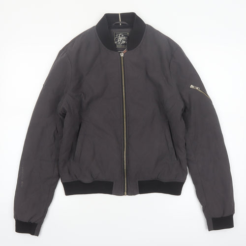 Superdry Womens Black Quilted Bomber Jacket Size M