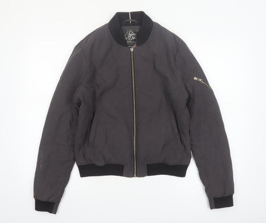Superdry Womens Black Quilted Bomber Jacket Size M