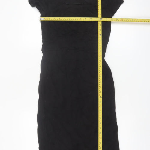 Principles Women Black Size 10 Sheath Knee Length Dress