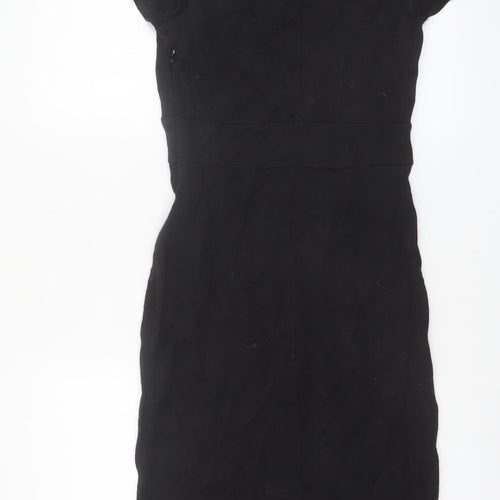 Principles Women Black Size 10 Sheath Knee Length Dress