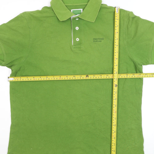 Barbour Pantone Green Cotton Men's Polo Shirt Size M