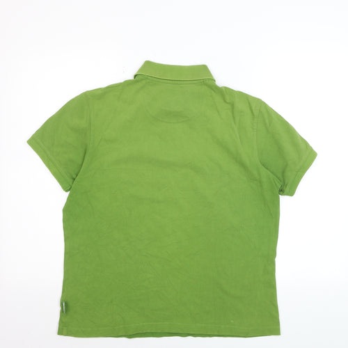 Barbour Pantone Green Cotton Men's Polo Shirt Size M