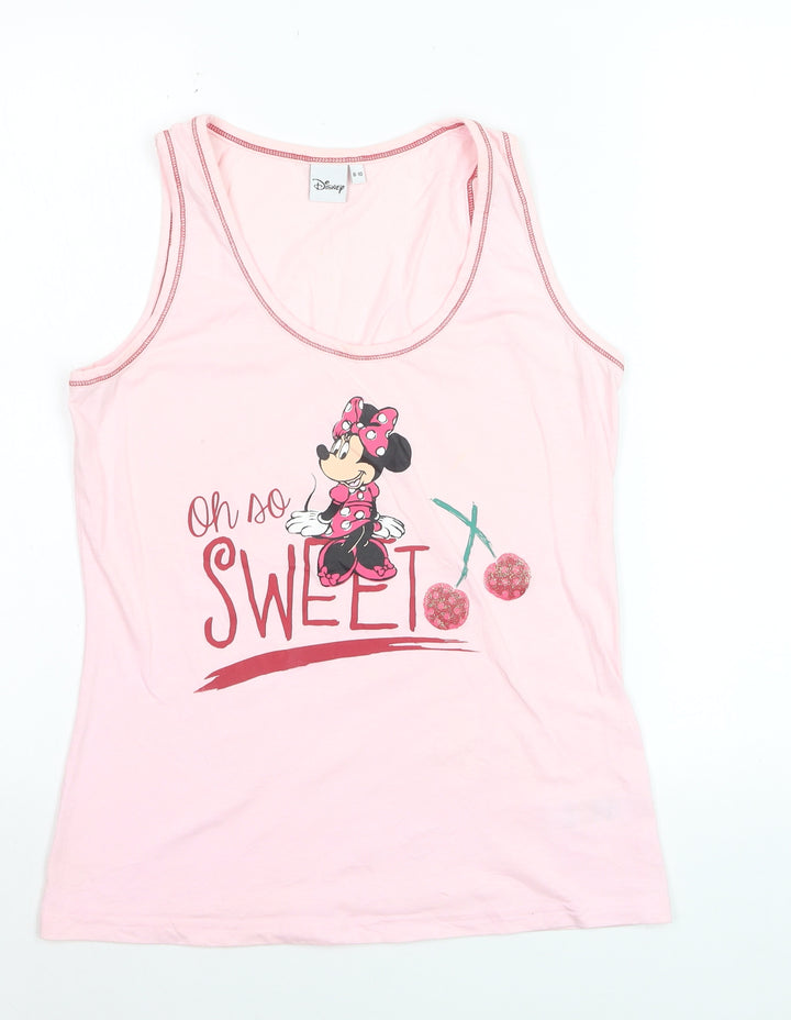 Disney Women’s Pink Minnie Mouse Tank Top Size 8-10