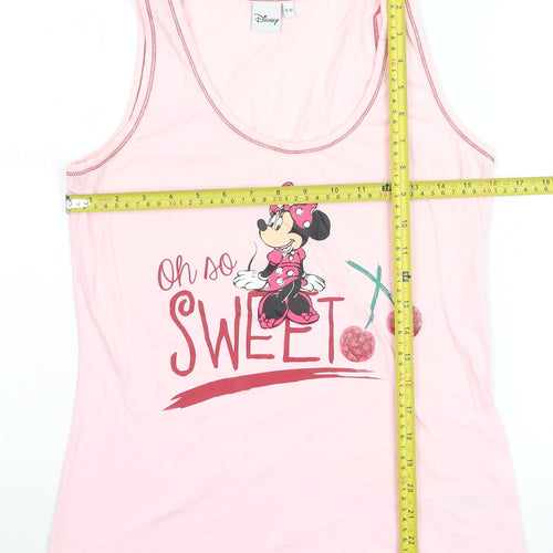 Disney Women’s Pink Minnie Mouse Tank Top Size 8-10
