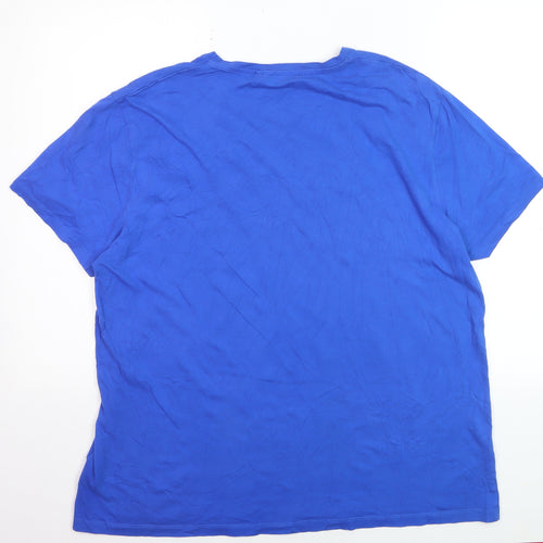 Craghoppers Men's Blue 2XL Cotton Logo Graphic T-Shirt