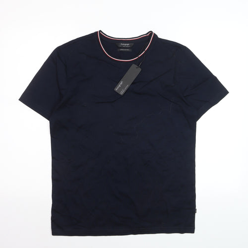 Marks and Spencer Autograph Men's Blue Supima Cotton T-Shirt M