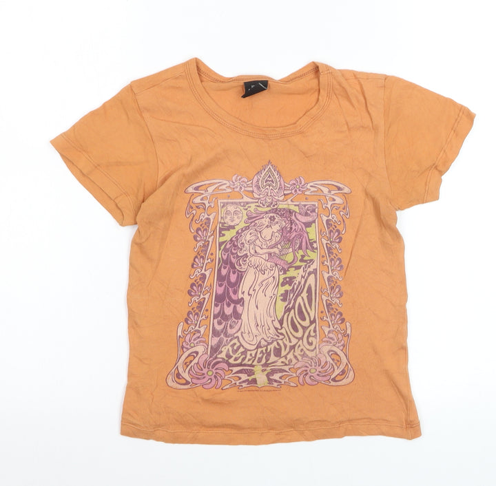 Urban Outfitters Women’s Orange Fleetwood Mac Graphic T-Shirt S