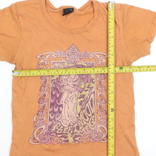 Urban Outfitters Women’s Orange Fleetwood Mac Graphic T-Shirt S