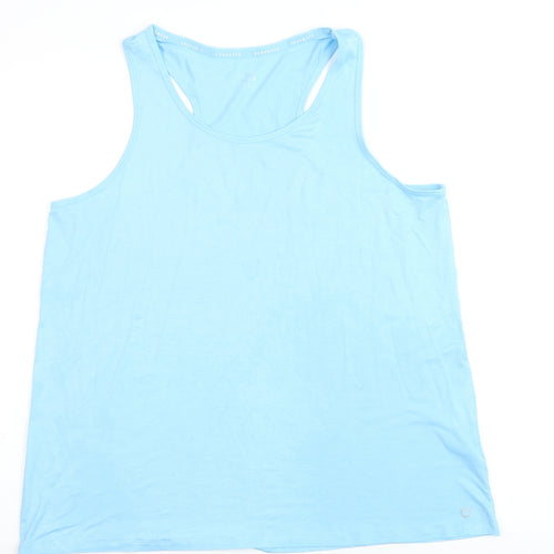 Marks and Spencer Women’s Blue Racerback Tank Top Size 16 Viscose Blend