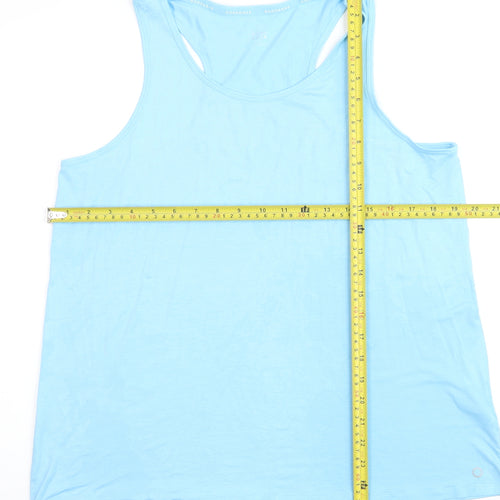 Marks and Spencer Women’s Blue Racerback Tank Top Size 16 Viscose Blend