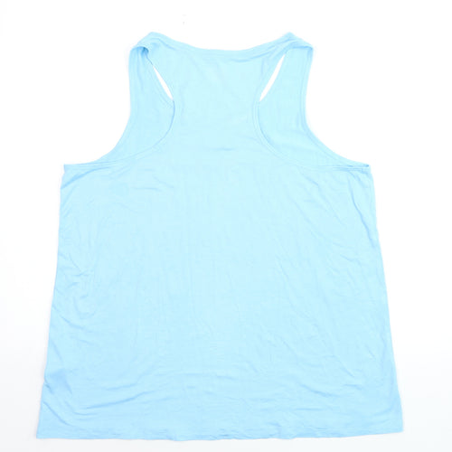 Marks and Spencer Women’s Blue Racerback Tank Top Size 16 Viscose Blend