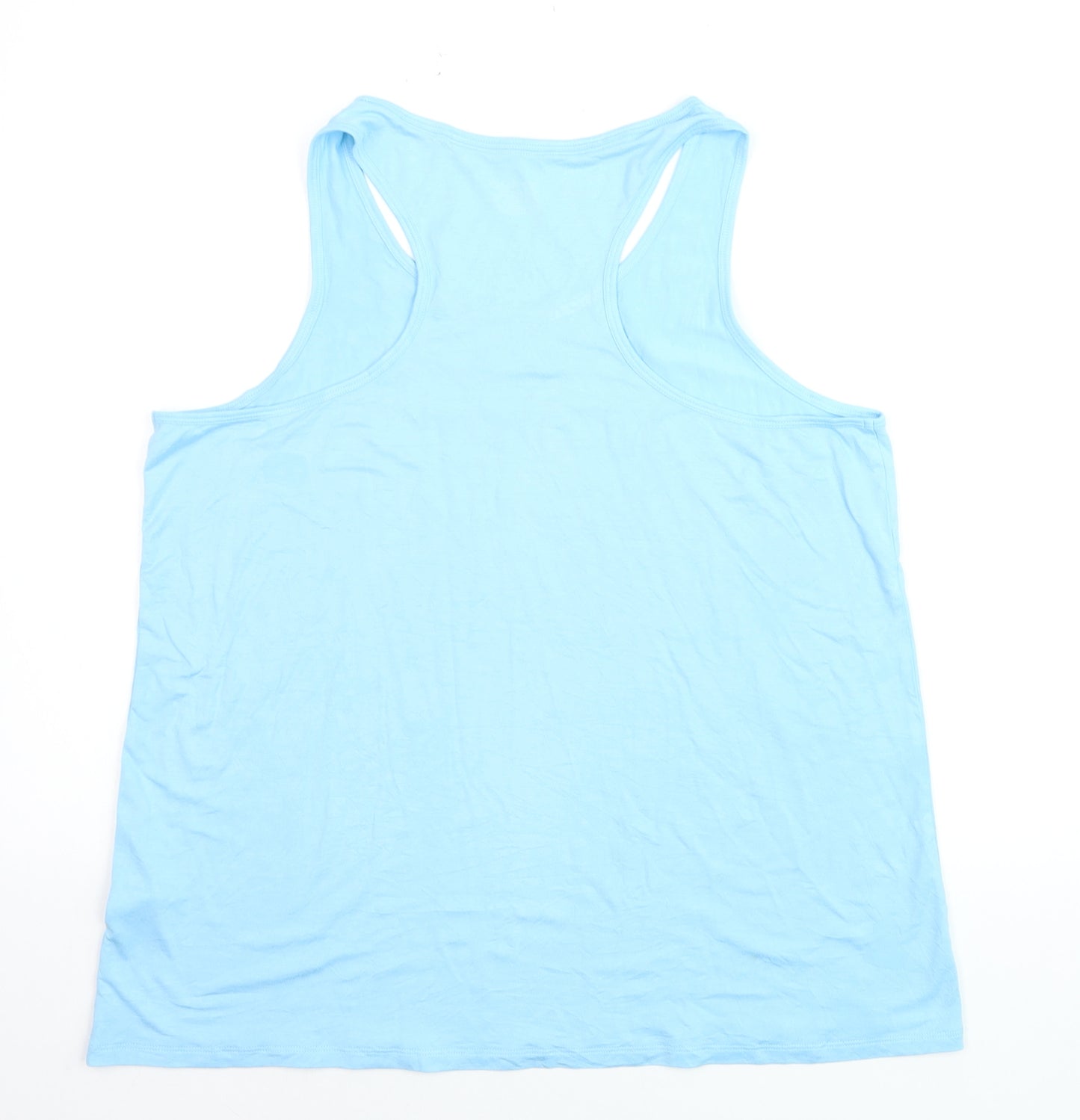 Marks and Spencer Women’s Blue Racerback Tank Top Size 16 Viscose Blend