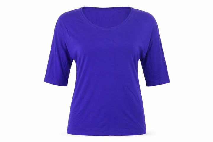 L.K. Bennett Women's Purple 3/4 Sleeve Jersey Top Size L
