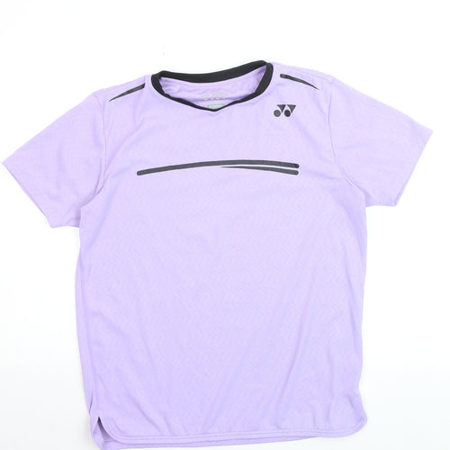 Yonex Women Purple S Moisture Wicking Sports T-Shirt