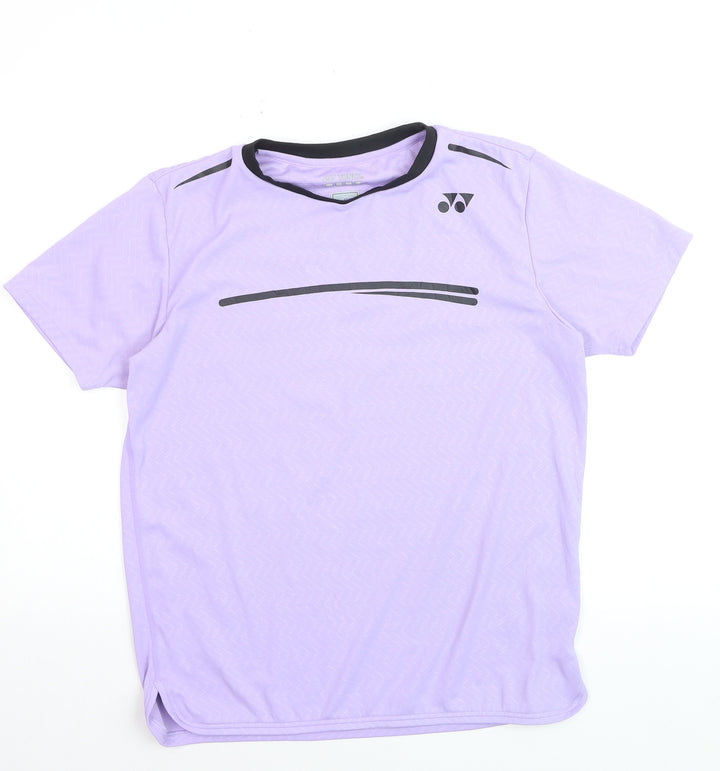 Yonex Women Purple S Moisture Wicking Sports T-Shirt