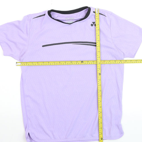 Yonex Women Purple S Moisture Wicking Sports T-Shirt
