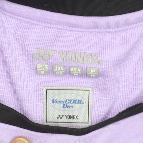 Yonex Women Purple S Moisture Wicking Sports T-Shirt
