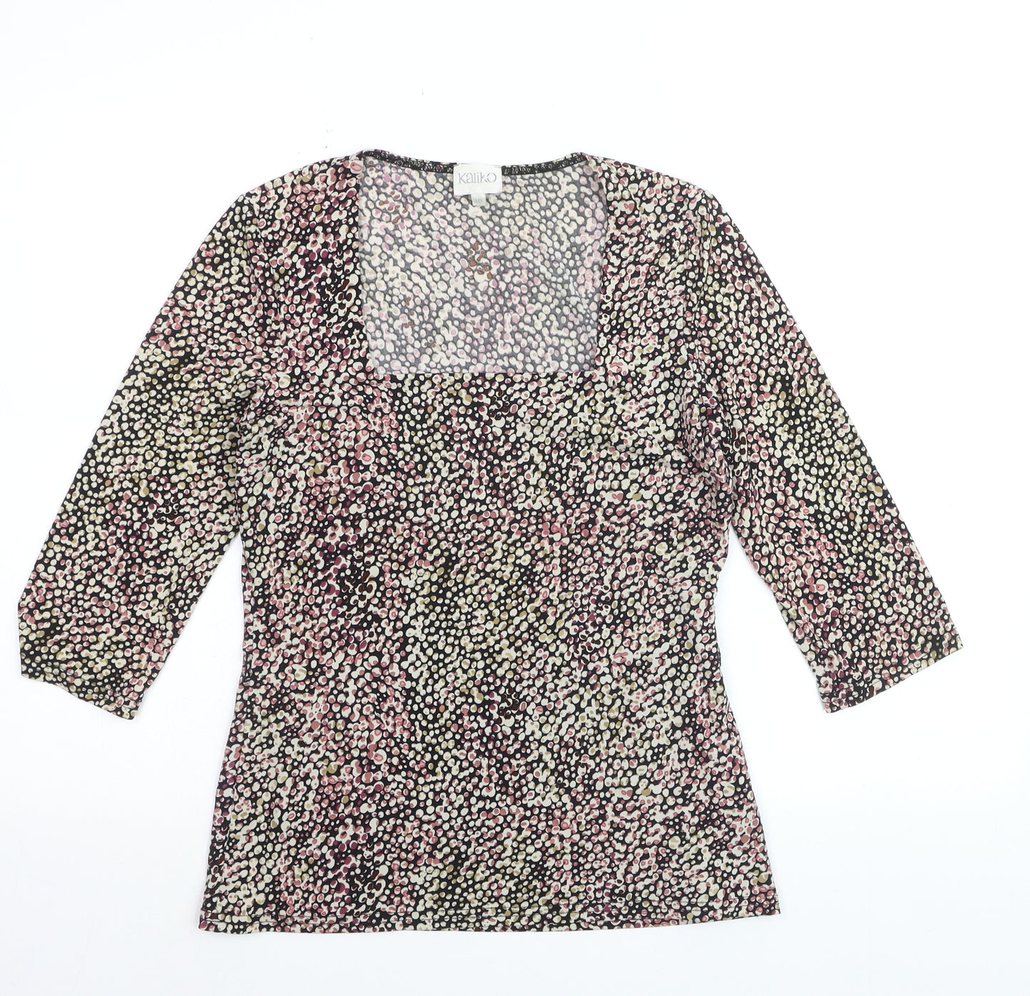 Kaliko Women’s Multicoloured Size 10 Tunic Blouse 3/4 Sleeve