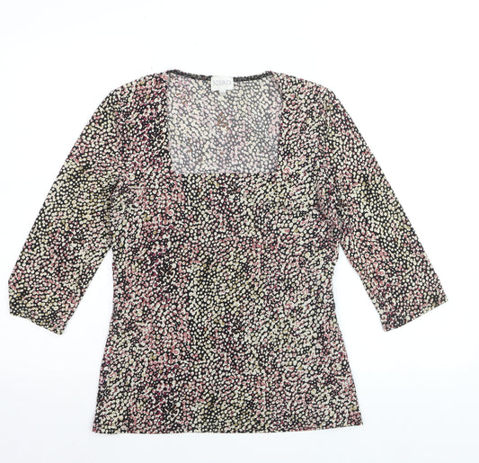 Kaliko Women’s Multicoloured Size 10 Tunic Blouse 3/4 Sleeve