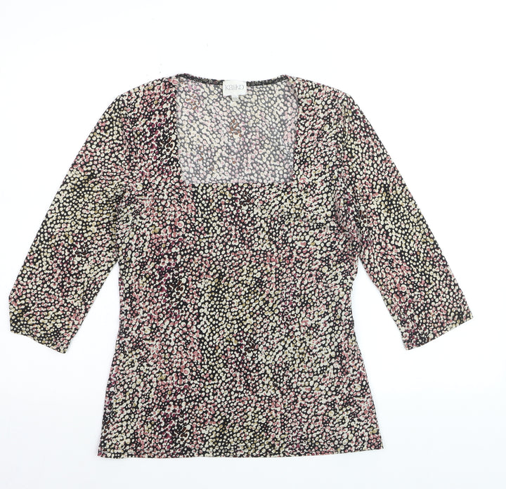 Kaliko Women’s Multicoloured Size 10 Tunic Blouse 3/4 Sleeve
