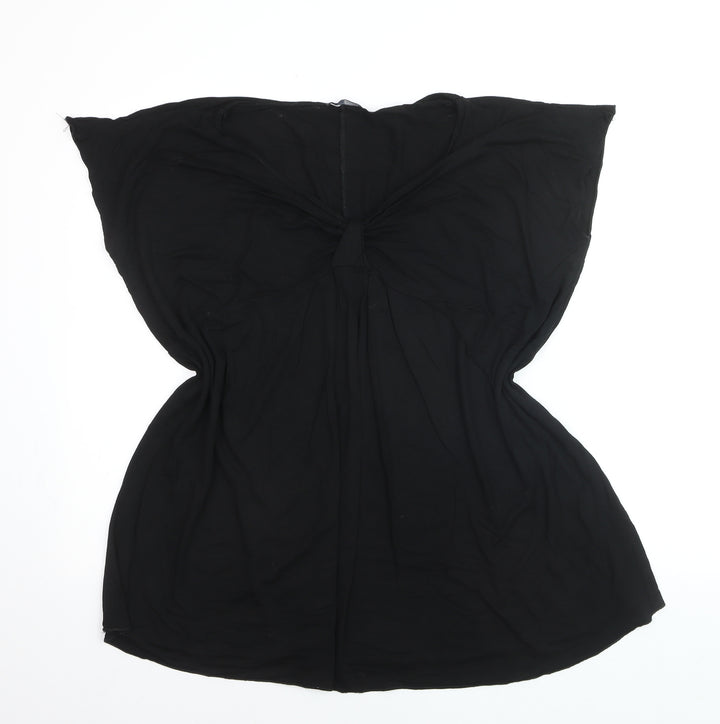 rogers+ROGERS Womens Black Plus Size 22 Sleeveless Camisole Blouse