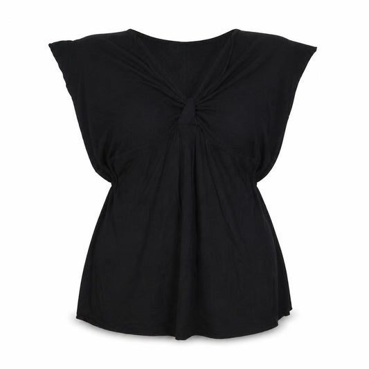 Front view of rogers+ROGERS women’s black plus, size UK 22, sleeveless camisole blouse