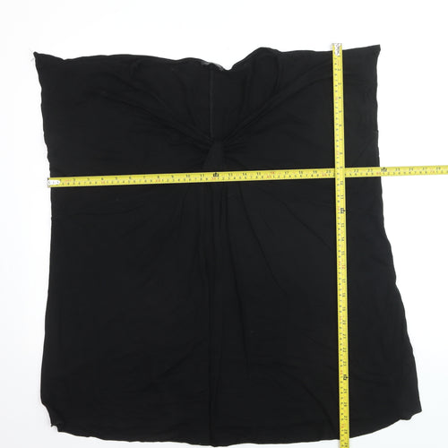 rogers+ROGERS Womens Black Plus Size 22 Sleeveless Camisole Blouse