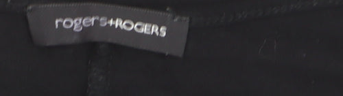 rogers+ROGERS Womens Black Plus Size 22 Sleeveless Camisole Blouse