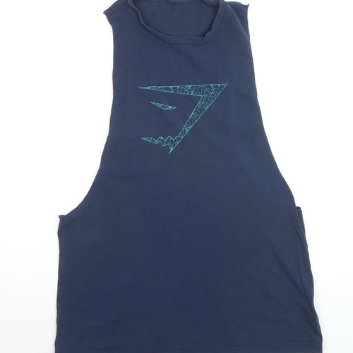 Gymshark Men's Blue Sleeveless Athletic Tank Top Size S