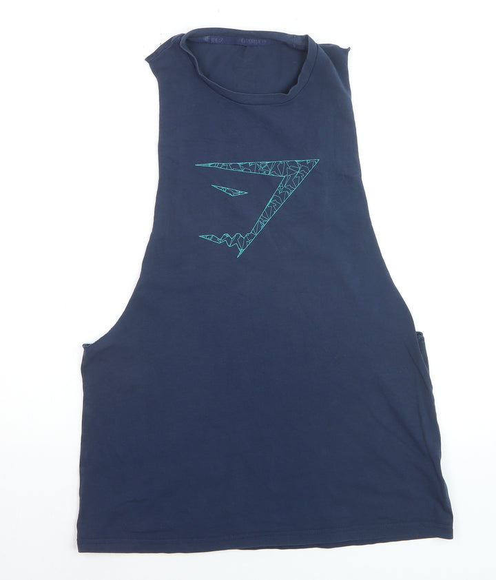 Gymshark Men's Blue Sleeveless Athletic Tank Top Size S