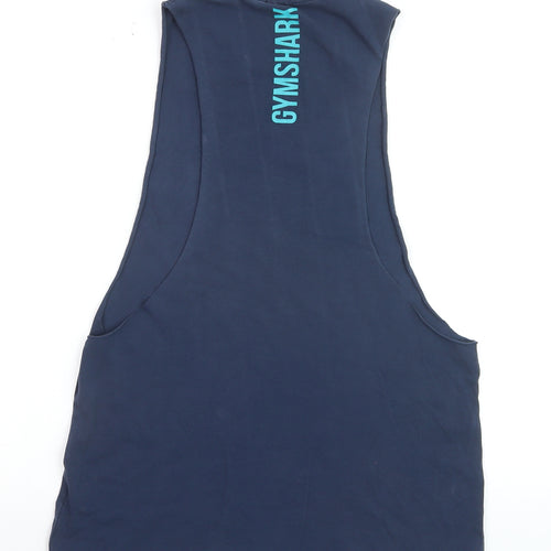 Gymshark Men's Blue Sleeveless Athletic Tank Top Size S
