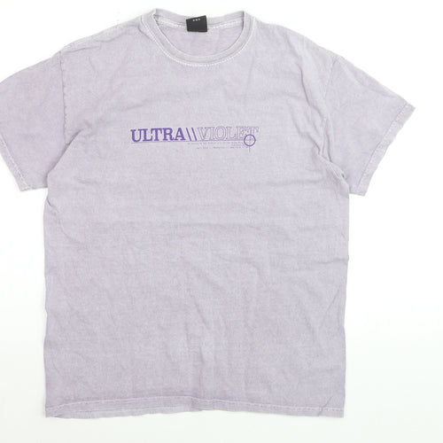 Urban Outfitters Men's Purple Ultra Violet Graphic T-Shirt Size S