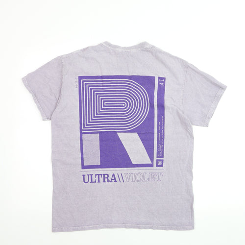 Urban Outfitters Men's Purple Ultra Violet Graphic T-Shirt Size S