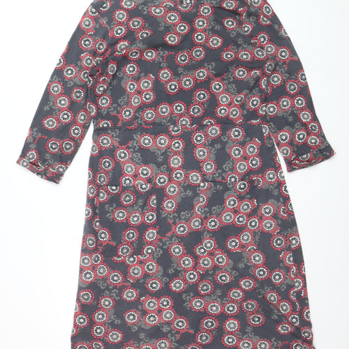 White Stuff Women’s Multicoloured Floral Cotton Shift Dress Size 16