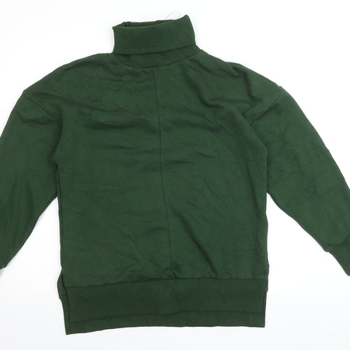 Marks and Spencer Women’s Green Roll Neck Long Sleeve Pullover Sweatshirt Size 8