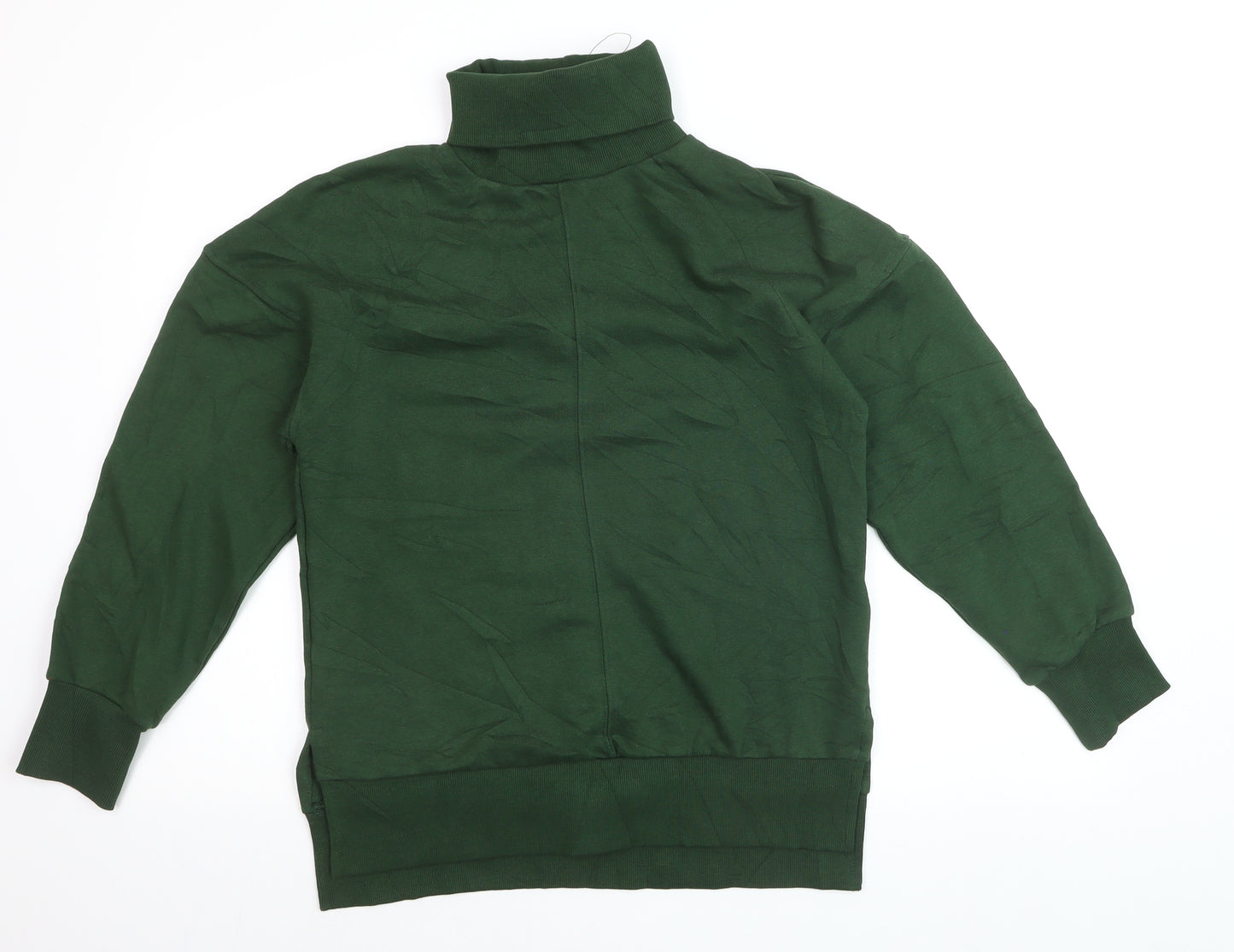 Marks and Spencer Women’s Green Roll Neck Long Sleeve Pullover Sweatshirt Size 8
