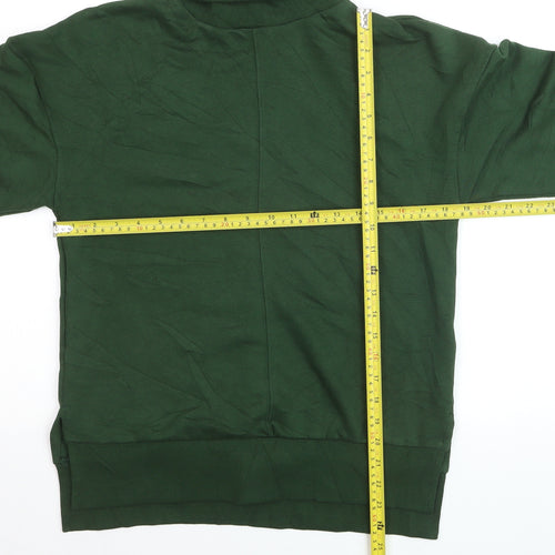 Marks and Spencer Women’s Green Roll Neck Long Sleeve Pullover Sweatshirt Size 8
