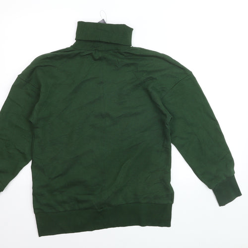 Marks and Spencer Women’s Green Roll Neck Long Sleeve Pullover Sweatshirt Size 8