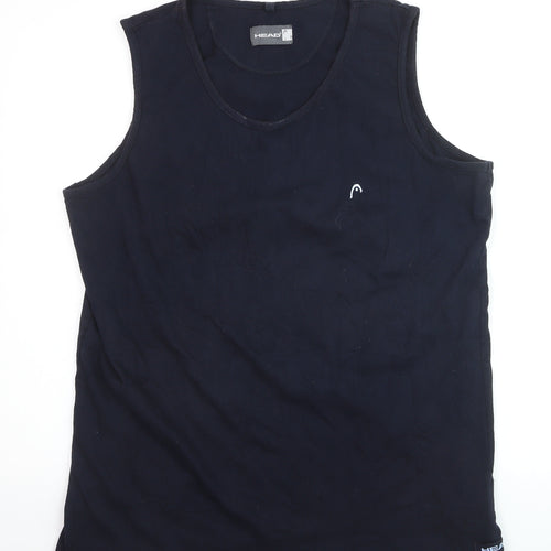 HEAD Men's Black Sleeveless Athletic Tank Top L
